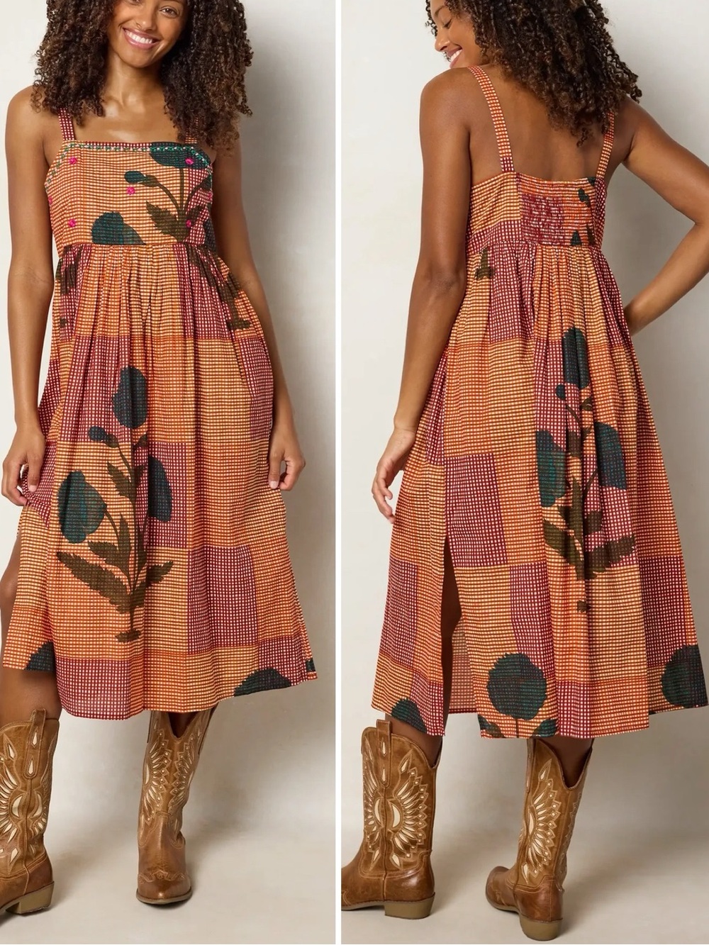 Natural Life Natalie Embroidered Cotton Midi Dress XS NWT NEW WITH TAGS - Picture 4 of 11